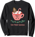 Grandma Christmas Xmas Holidays Festive Hot Cocoa Cute Sweatshirt