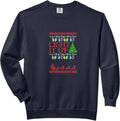 Christmas Sweater String Lights Graphic Art Comfort Colors Adult Sweatshirt