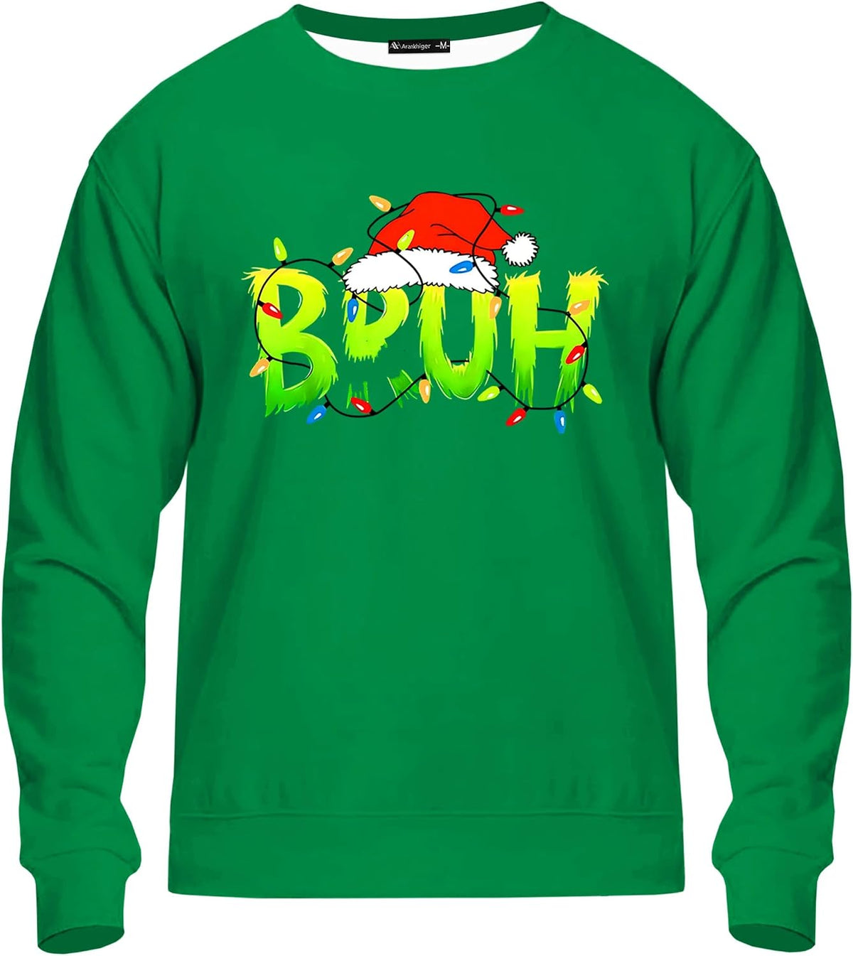 Mens Ugly Christmas Sweatshirt Funny Xmas Pullover Festival Party Long Sleeve Tshirts