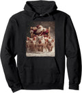 Funny Pig Santa Sleigh Meme Hilarious Christmas Pullover Hoodie