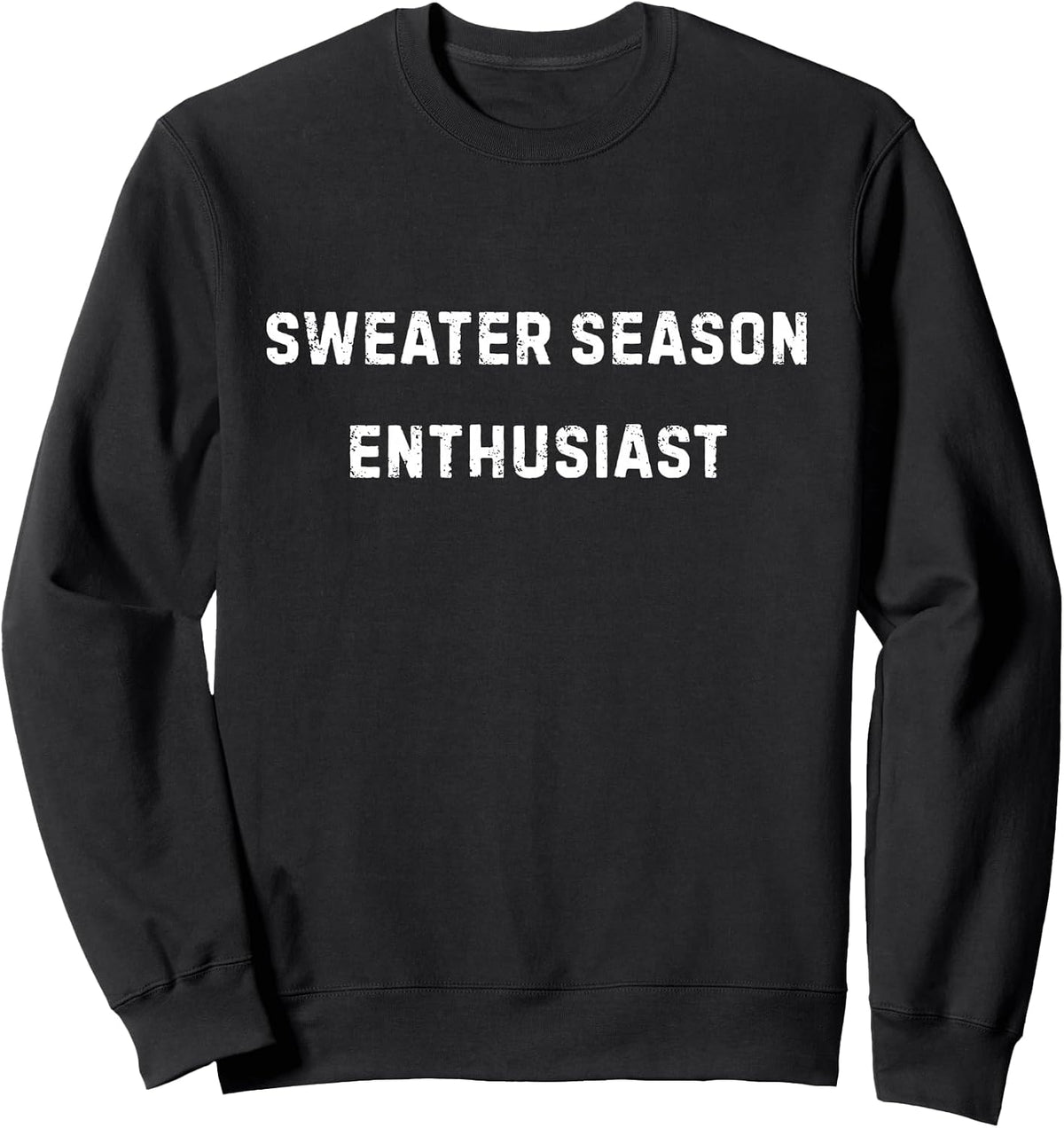 Sweater Season Enthusiast Funny Winter Cozy Design Sweatshirt