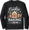 Cookie Baking Crew Christmas Holiday Fun for Bakers Long Sleeve T-Shirt