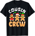 Cousin Crew Christmas Xmas Lights Family Matching T-Shirt