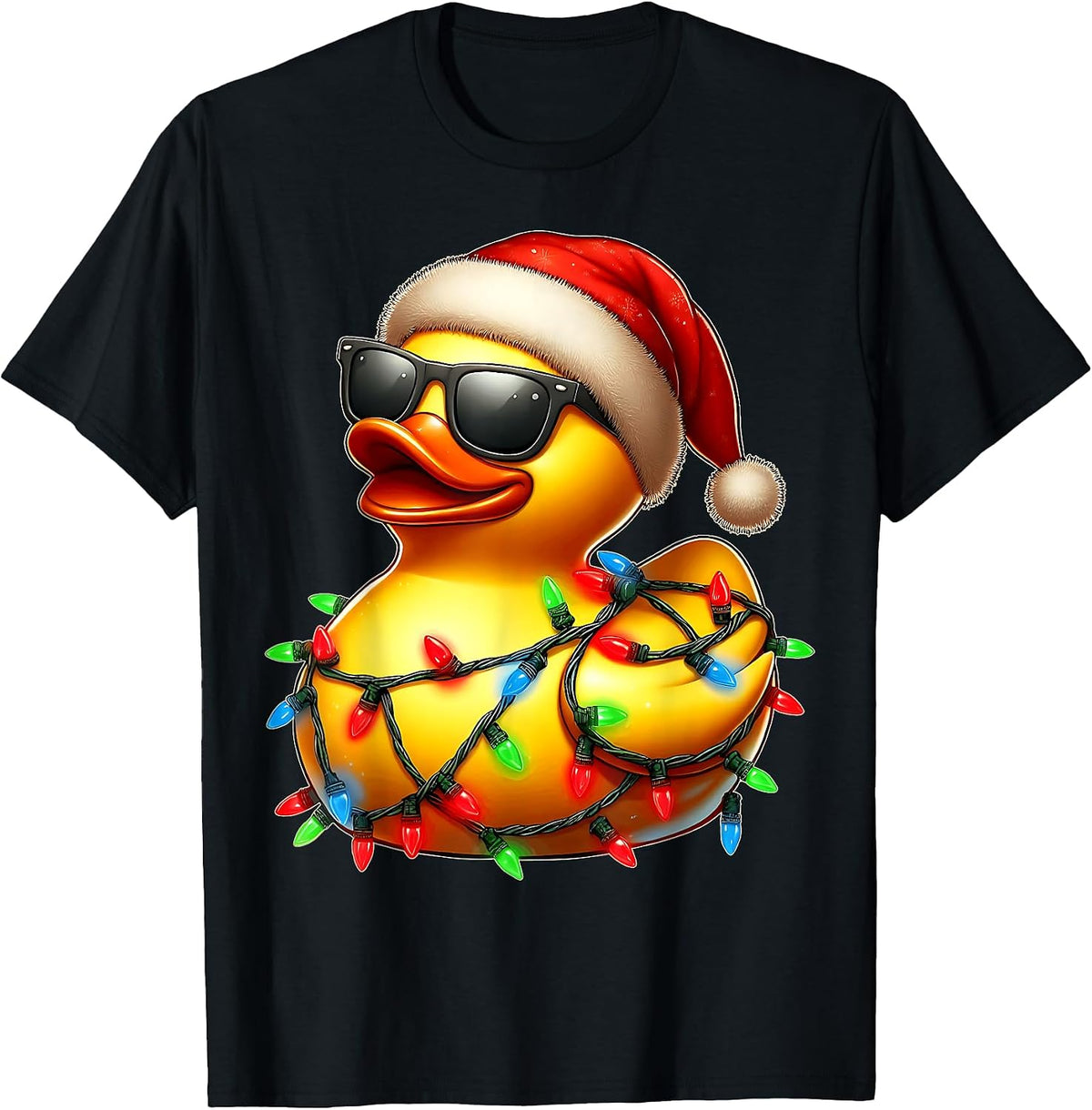 Rubber Duck Sunglasses Cute Christmas Xmas T-Shirt