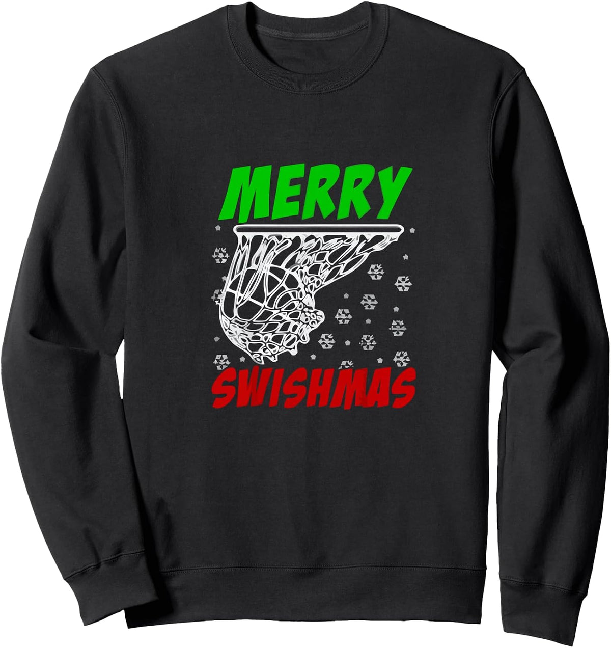 Snowflake Sports Holiday Graphic Art Sweatshirt
