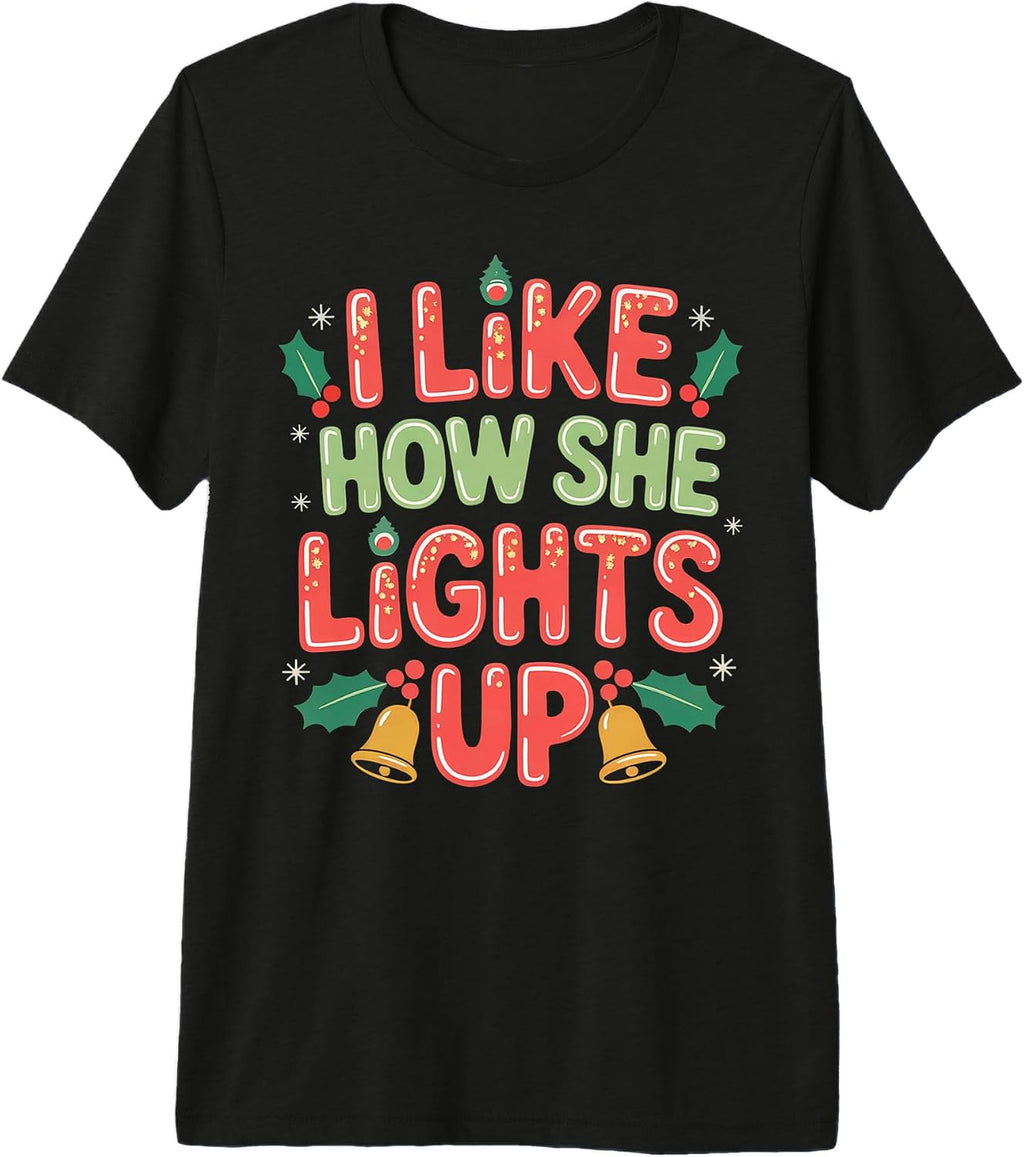 Matching Christmas Couple Outfit Tee Men Women Funny Xmas Premium Tri-blend T-Shirt