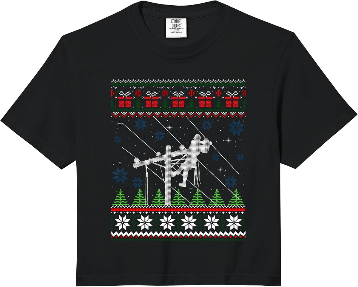 Lineman Ugly Christmas Shirts
