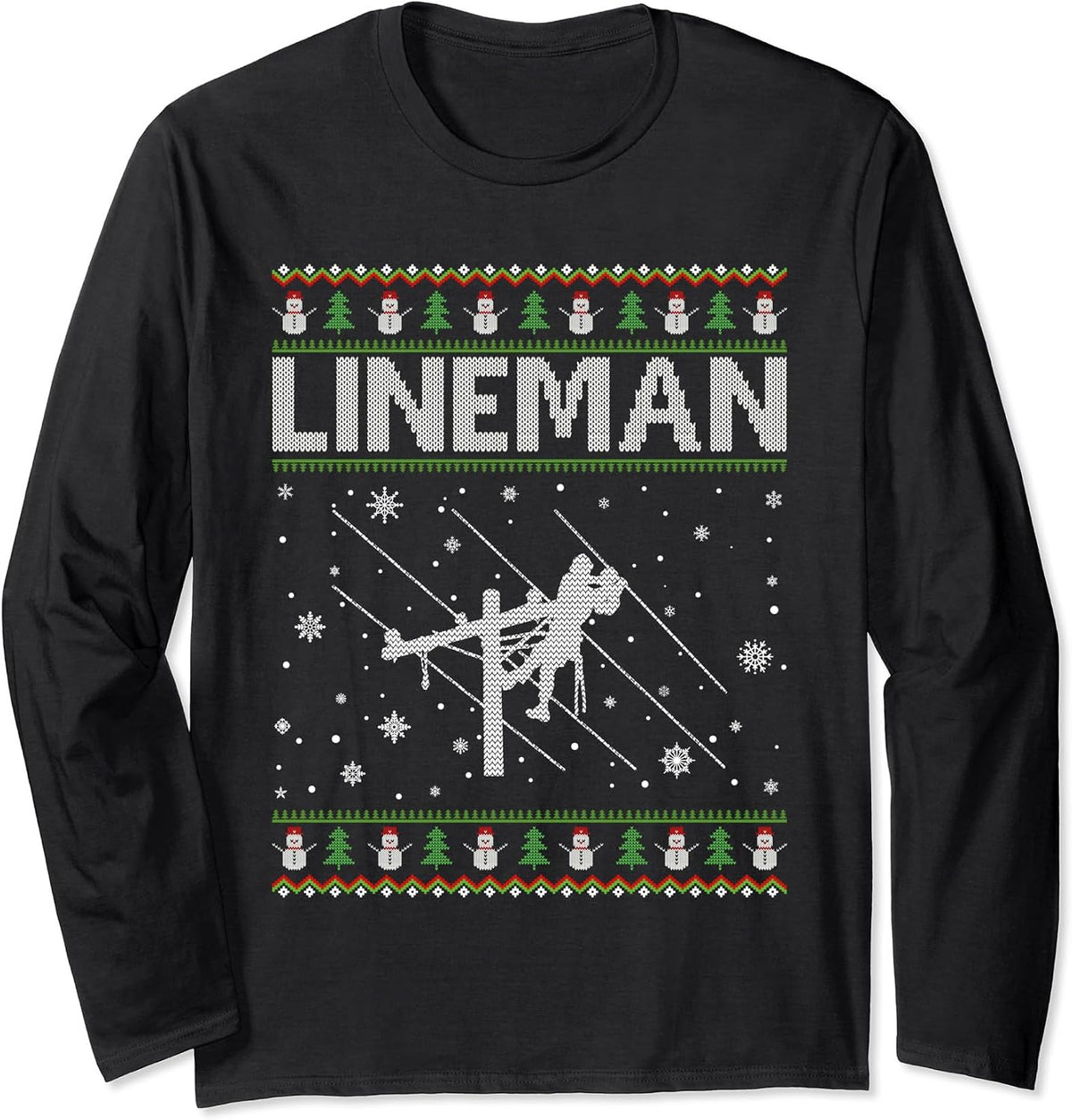 Lineman Ugly Sweater Style Christmas Outfits