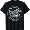 Merry Christmas Best Dad to a True Classic for Car Lovers T-Shirt