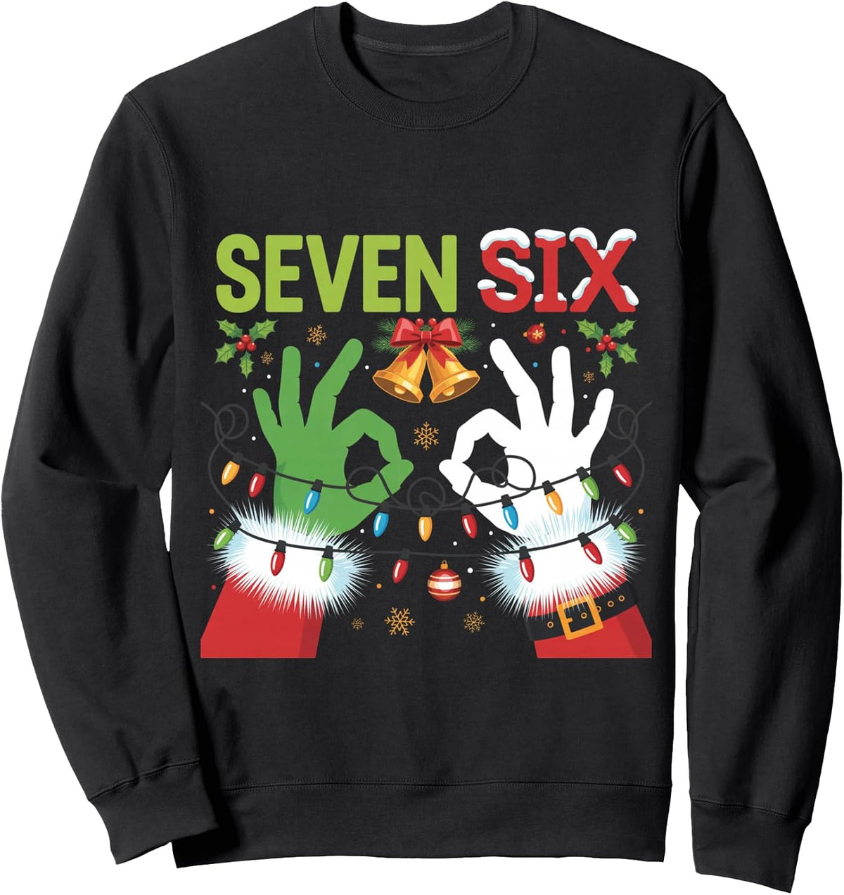 Seven Six Holiday Spirit Christmas Lights Sweatshirt