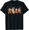 Coffee Hot Cocoa Merry Christmas Xmas Family T-Shirt