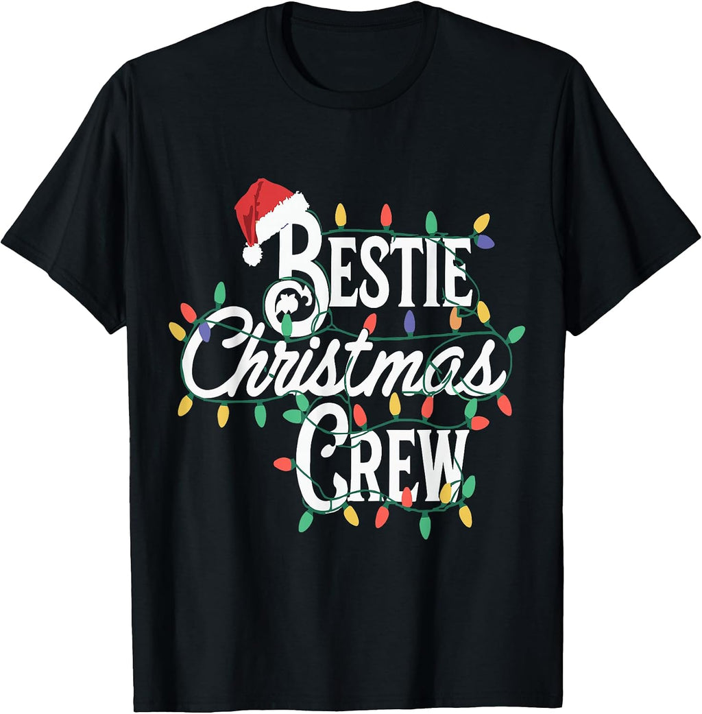 Bestie Christmas Crew Funny Best Friend matching friends T-Shirt