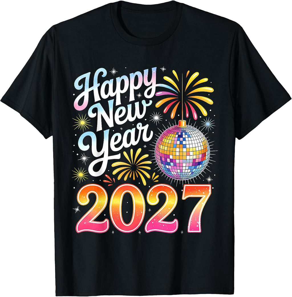New Year's Eve Party - Happy New Year 2027 Family Men Women T-Shirt