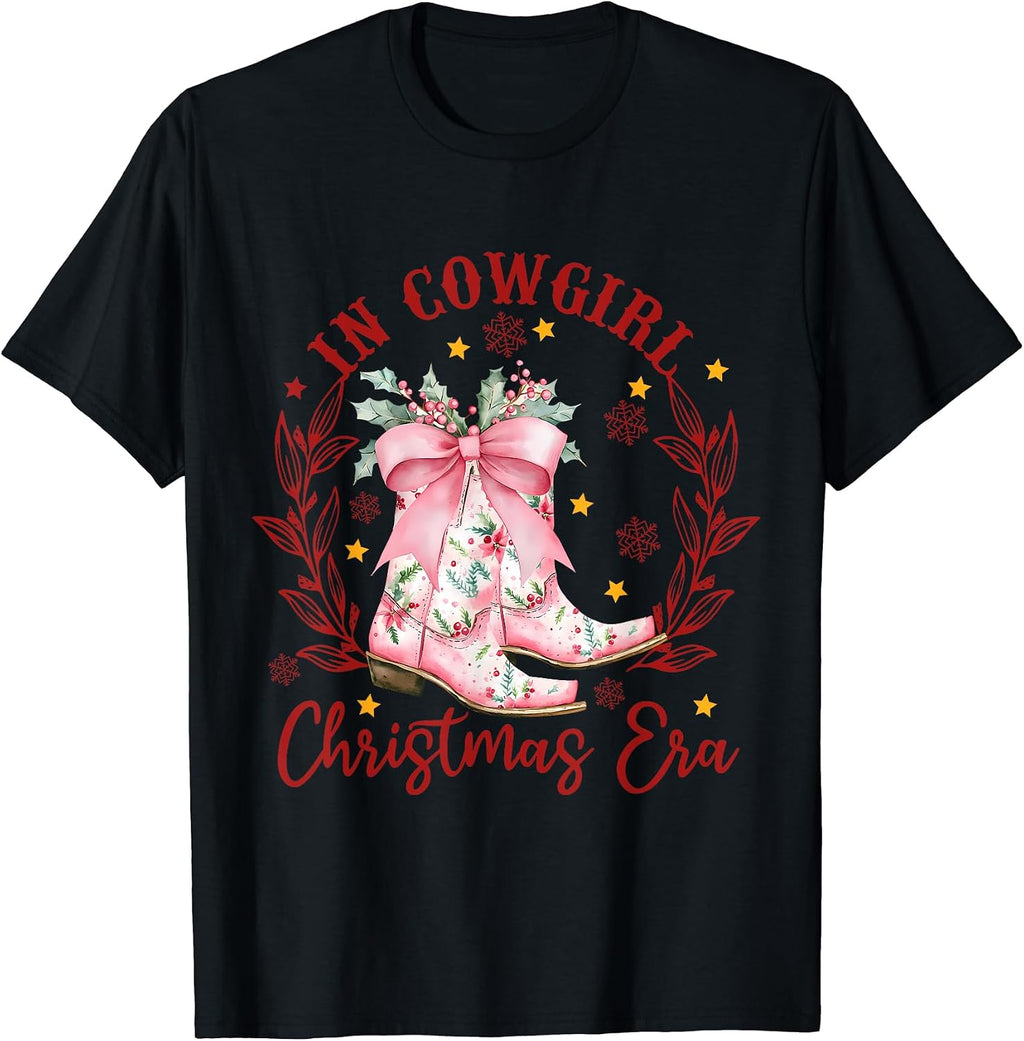 In Cowgirl Christmas Era Western Boost Quote