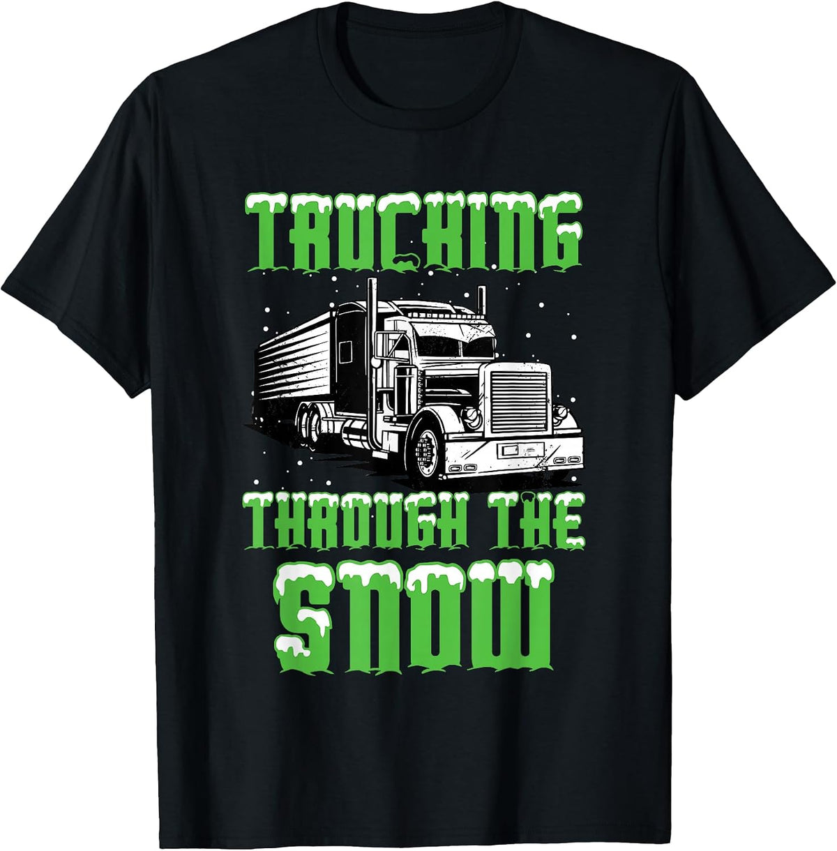 Truck Driver Xmas Trucker Merry Trucking Christmas Truck T-Shirt