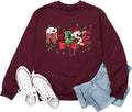 Nurse Christmas Sweatshirt for Women Merry Xmas Nursing Life Casual Long Sleeve Crewneck Pullover Tops Nurses Gift