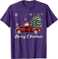 Merry Christmas Tree Red Truck Shirt Men Women