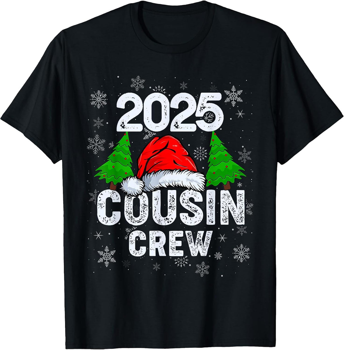 Cousin Crew 2025 Christmas Family Men Women Kids Xmas T-Shirt