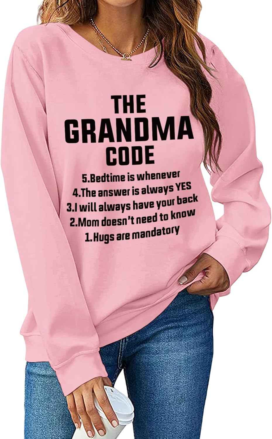 Grandma Sweatshirts Nana Sweatshirt The Grandma Code Sweatshirt Grandmother Crewneck Gifts for Grandmas Sweatshirts