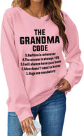Grandma Sweatshirts Nana Sweatshirt The Grandma Code Sweatshirt Grandmother Crewneck Gifts for Grandmas Sweatshirts