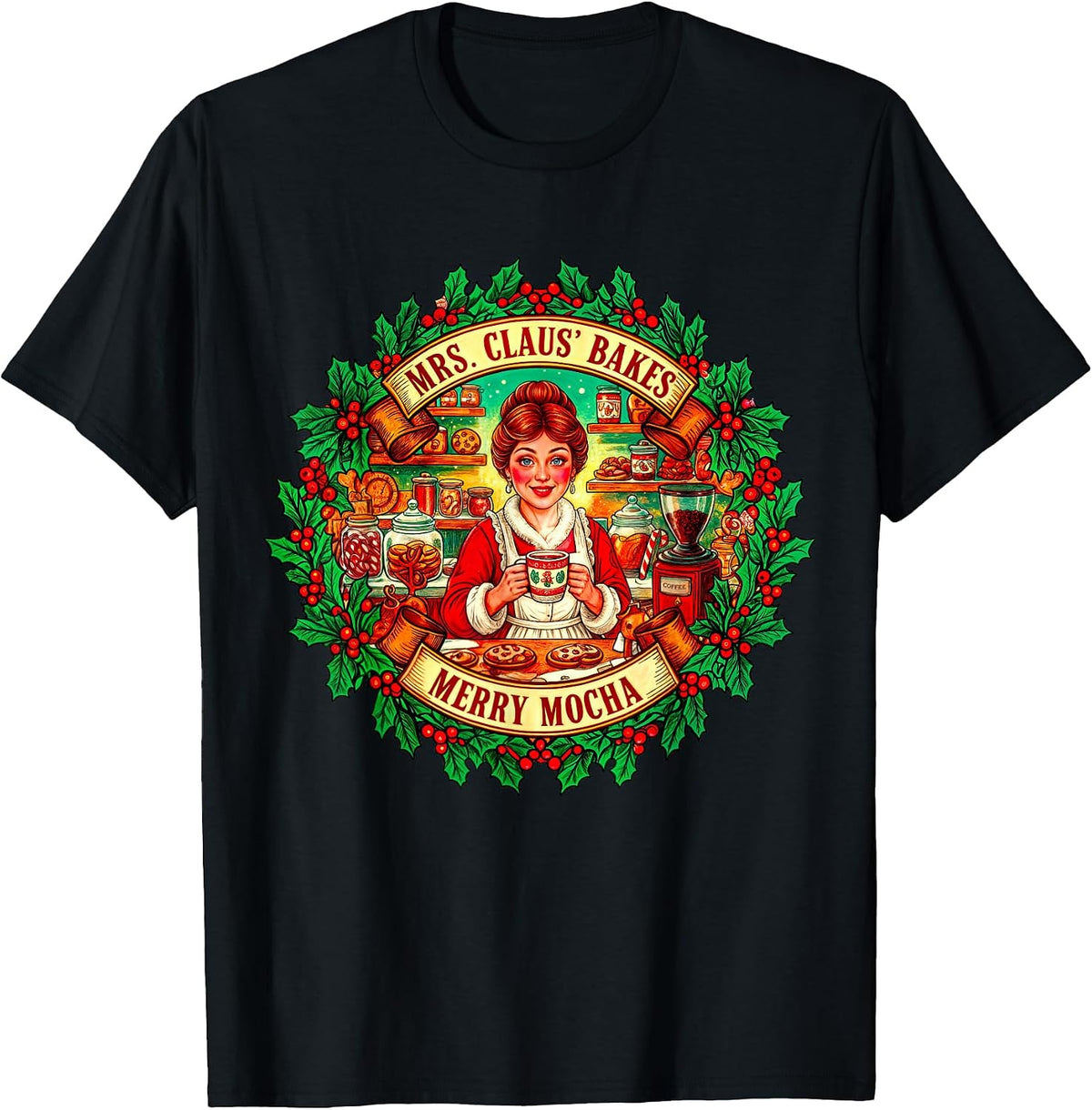 Christmas Funny Coffee Quote for Xmas Lovers T-Shirt