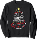 Merry Christmas Emergency NP CNA RN Urgent Care Nurse Crew Sweatshirt