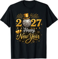 Happy New Year Party 2027 Funny Balloon Family Matching T-Shirt