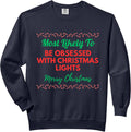 Most Likely To Be Obsessed With Christmas Lights Matching Comfort Colors Adult Sweatshirt