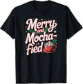 Merry Mocha Christmas Coffee Lover Holiday T-Shirt