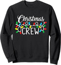 Christmas Crew Colorful Holiday Lights Sweatshirt