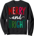 Merry and Bright Christmas Costume Xmas Sweatshirt