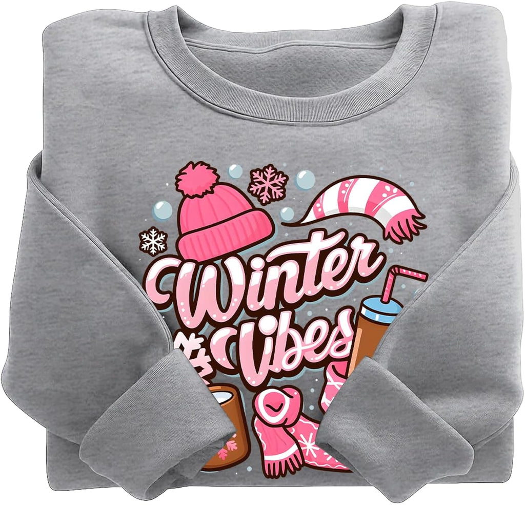 Winter Vibes Sweatshirt Women Winter Vibes Hoodie
