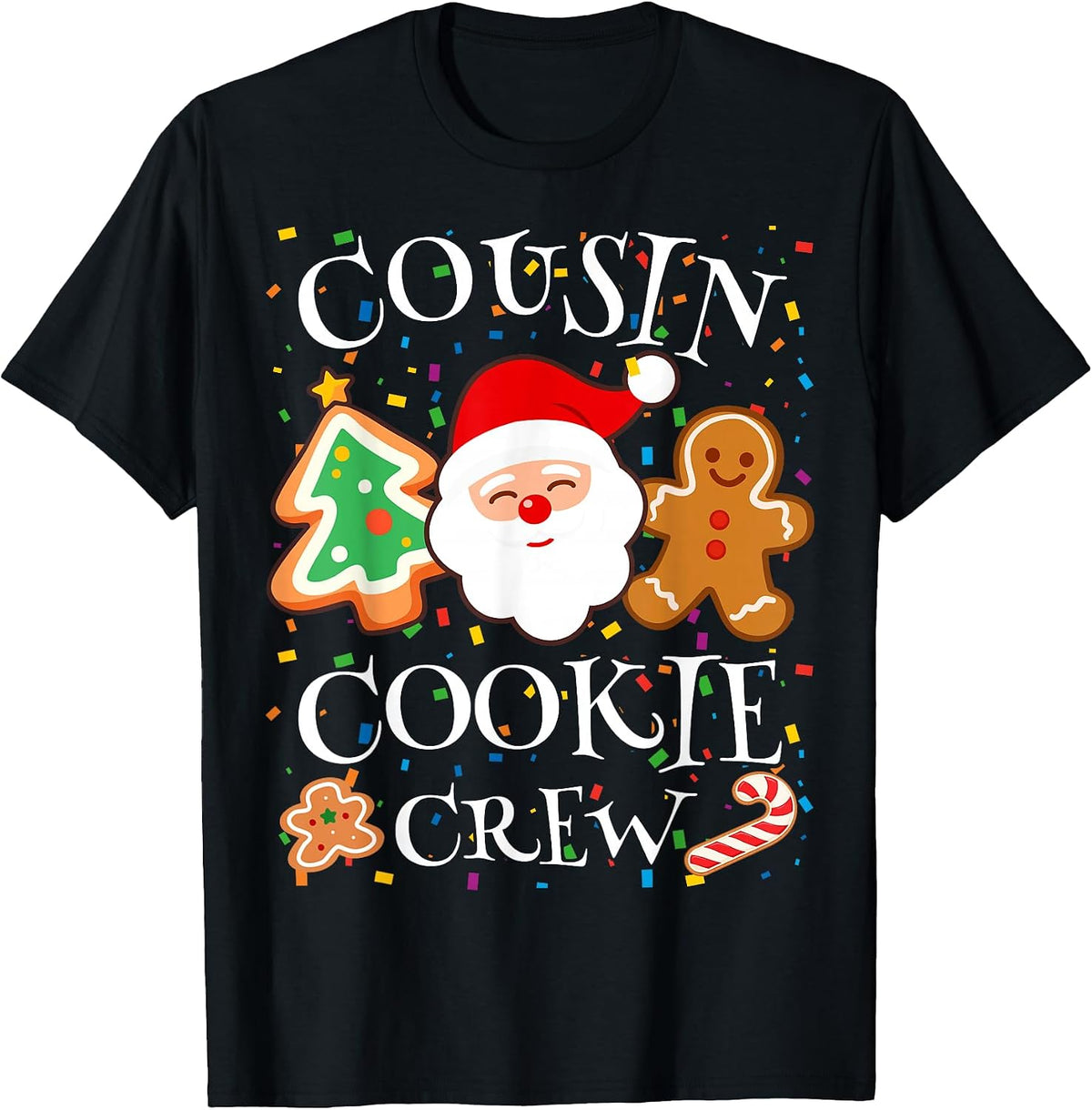Christmas 2025 Cousin Cookie Baking Crew Squad Family Kids T-Shirt