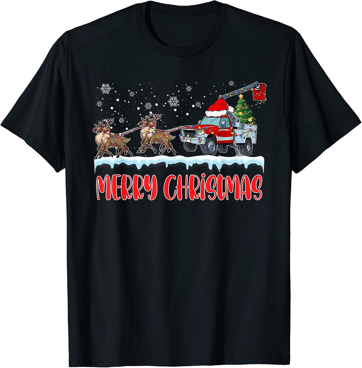 Lineman Truck Christmas Tree Electrician Lineman