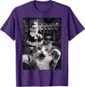 Funny Cat Selfie with Santa Christmas T-Shirt