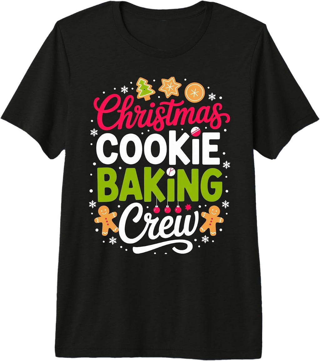 Christmas Cookie Baking Crew for Festive Holiday Bakers Premium Tri-Blend T-Shirt