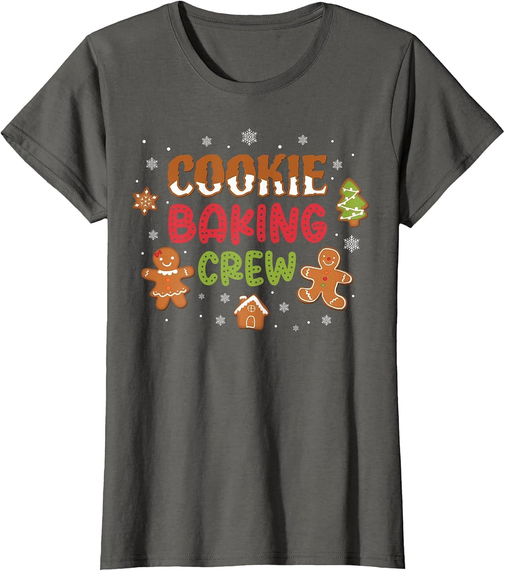 Cookie Baking Crew Christmas Gingerbread X-mas Holiday Baker T-Shirt