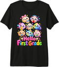 Hello First Grade Dumpling Squad Kids Teacher Outfit 1st Premium Tri-Blend T-Shirt