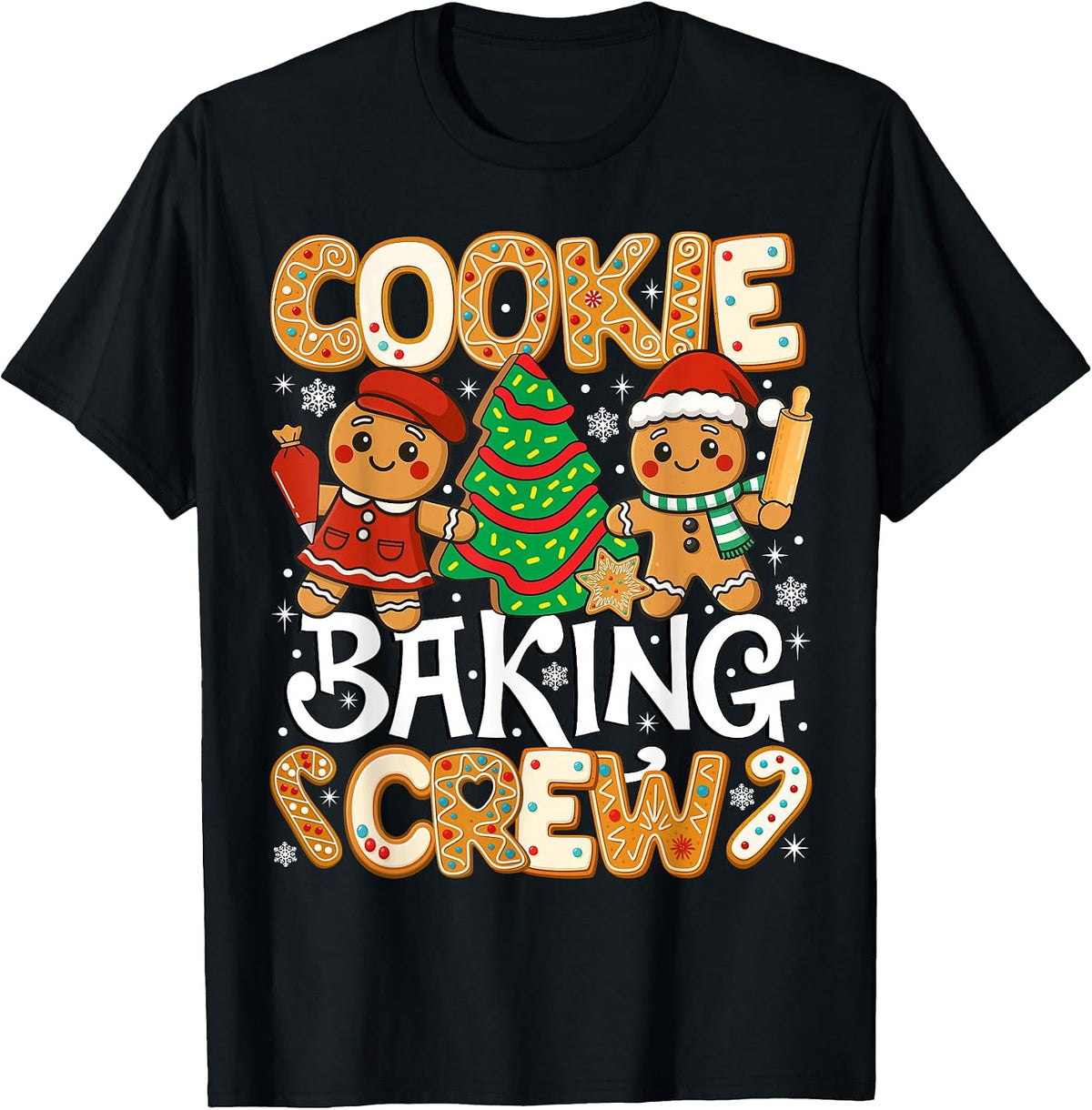 Christmas Cookie Baking Crew Family Baking Gingerbread Team T-Shirt