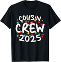 Cousin Crew 2025 Christmas Family Santa Xmas PJs Adults Kids T-Shirt