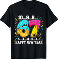 67 Happy New Year Six Seven Funny Countdown 2027 T-Shirt