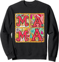 Mama Christmas Holiday Merry Xmas Vibes Tis The Season Sweatshirt