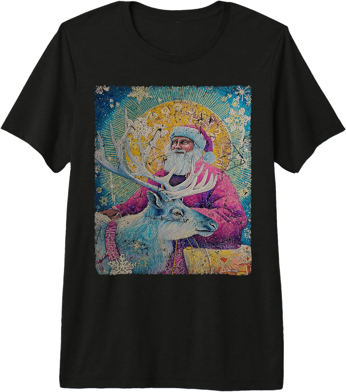 Vintage Christmas Funny Xmas Premium Tri-Blend T-Shirt