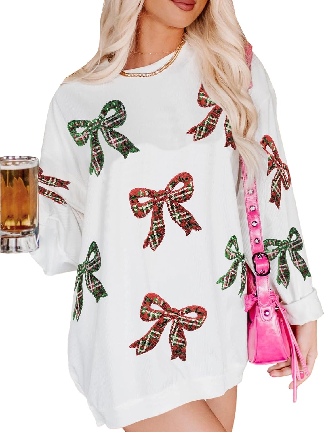 Bow Sweatshirt DisplayItem Sweater Cream