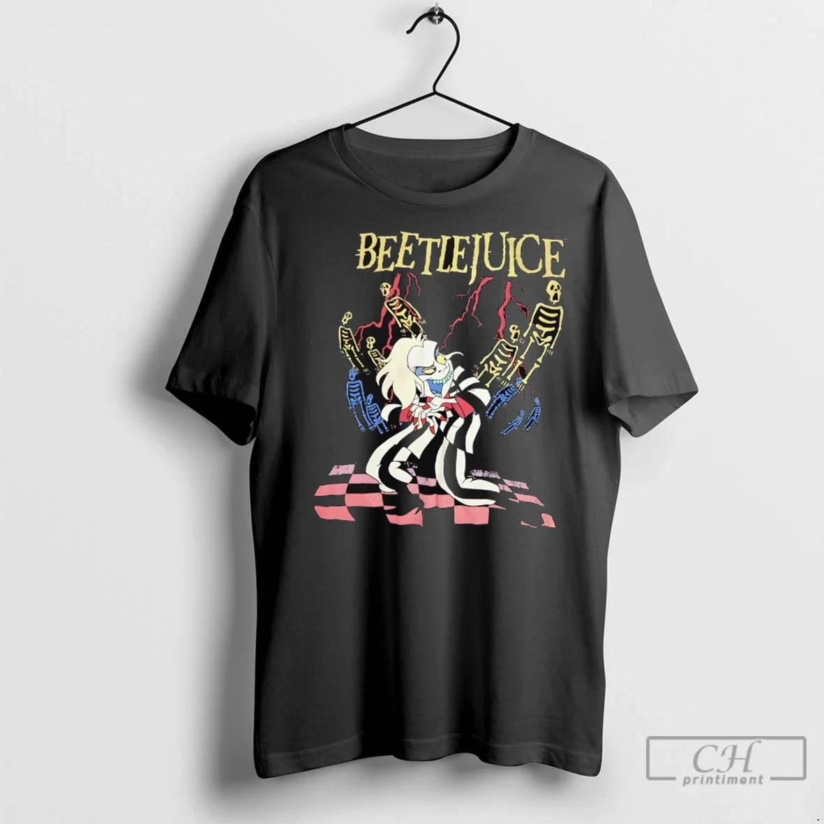 Beetlejuice Skeleton Halloween T Shirts Unisex