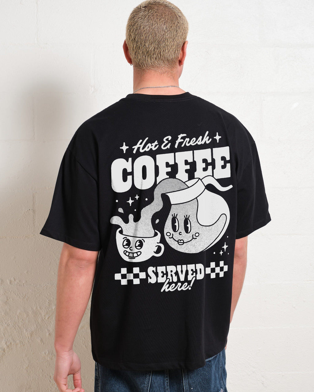Hot & Fresh Coffee Oversized Tee Unisex