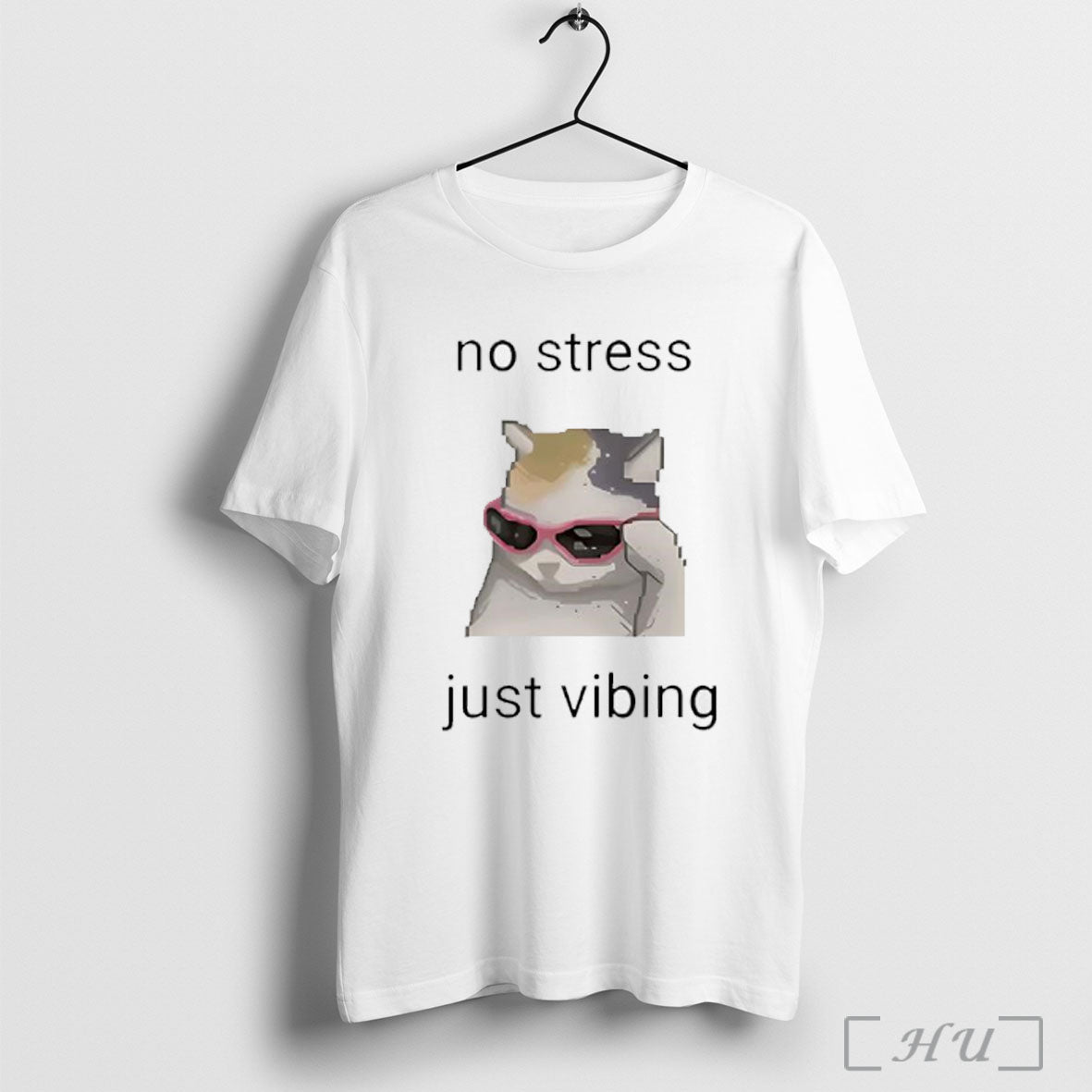 Cat No Stress Just Vibing T Shirt Unisex