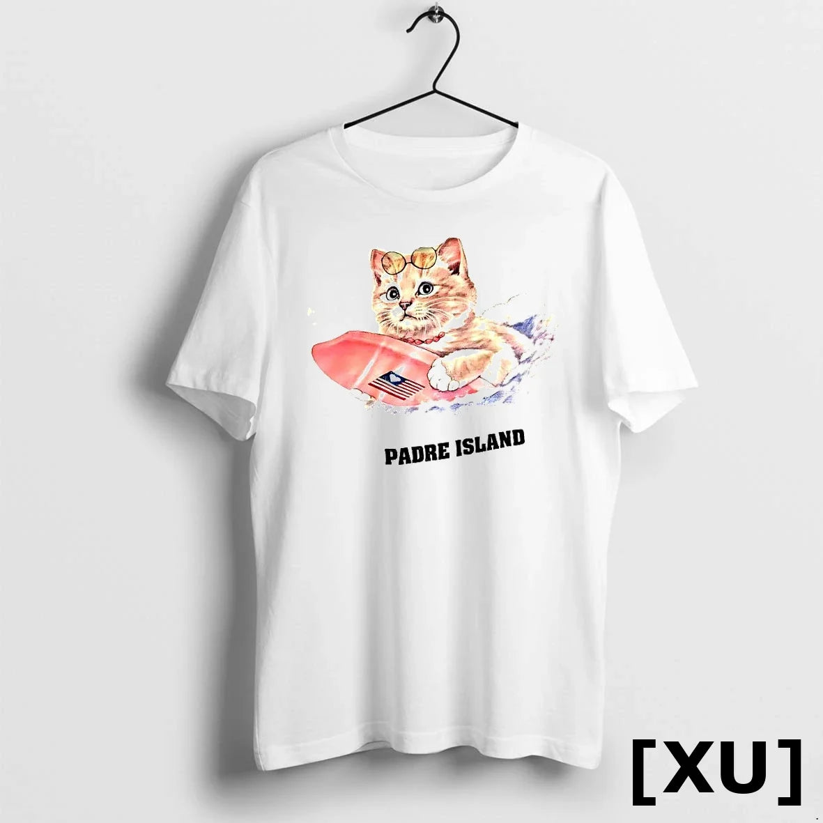 Cat Surfing Padre Island Tshirts Sweater Unisex