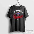 Chicago Cubs October Baseball Postseason 2025 T Shirts Unisex