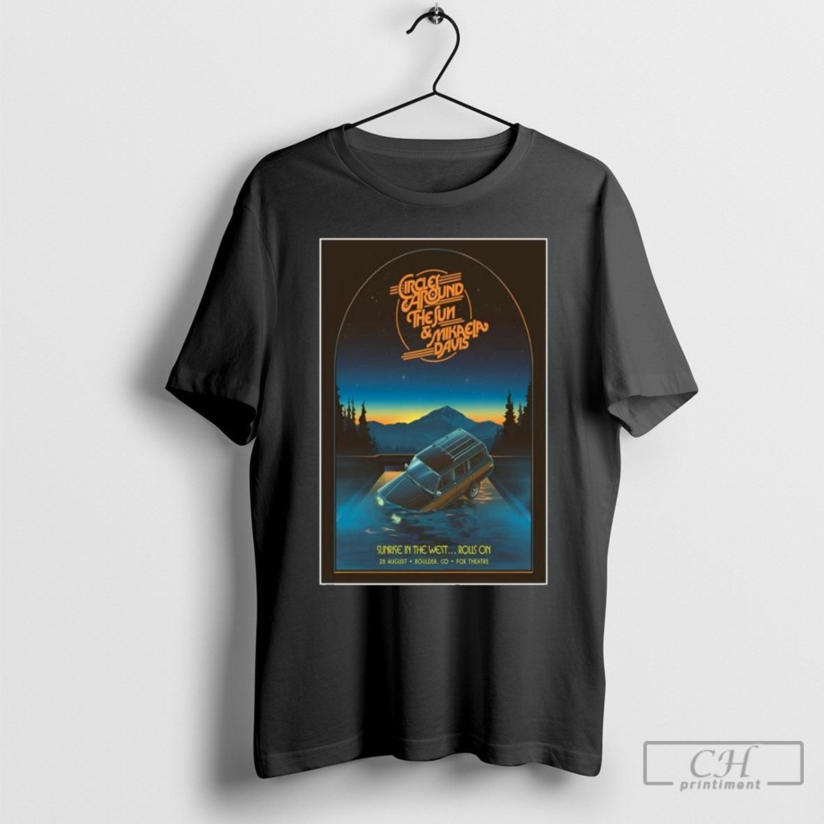 Circles Around The Sun Mikaela Davis August 28 2025 Boulder Co Concert Poster T Shirts Unisex